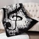 thumbnail image 2 of LHSHID Throw Blankets Music Note Gift Double Sided Premium Soft Blanket for Adult Kids Lightweight Cozy Flannel Musical Gifts Blanket for Bed Sofa Home Office Arts Decor, 2 of 7
