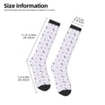 thumbnail image 2 of Fuzoiu Lavender Flowers Print Adult Stockings,Crew Socks,Unisex Fashion Socks, Casual Sports Socks,Comfortable Crew Socks for Everyday Wear and Sports, 2 of 6
