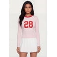thumbnail image 2 of Women's 28 Graphic Long Sleeve Crew Neck Top, 2 of 4