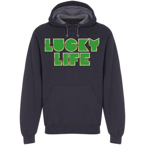 Lucky Life Hoodie Men -Image by Shutterstock, Male Large