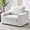 Cream White, variant on JULY'S SONG 48" W Accent Chair and A Half, Modern Oversized Reading Chair for Bedroom Room, Linen Fabric Living Room Chairs in Extra Wide Seat, Comfy Chair with Washable Covers, Oatmeal
