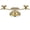 Shiny Gold, variant on ABPETE Metal Unity Candle Holders, 3 Arm Iron Scroll Candlestick Holders for Weddings, Shiny Silver, 11'' x 4.3'' x 3.1''