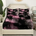 thumbnail image 3 of Erosebridal Modern Minimalst Sheet Set Full, Abstract Ombre Bedding Sets Full Size, Stripe Geometry Decor, 3 of 7