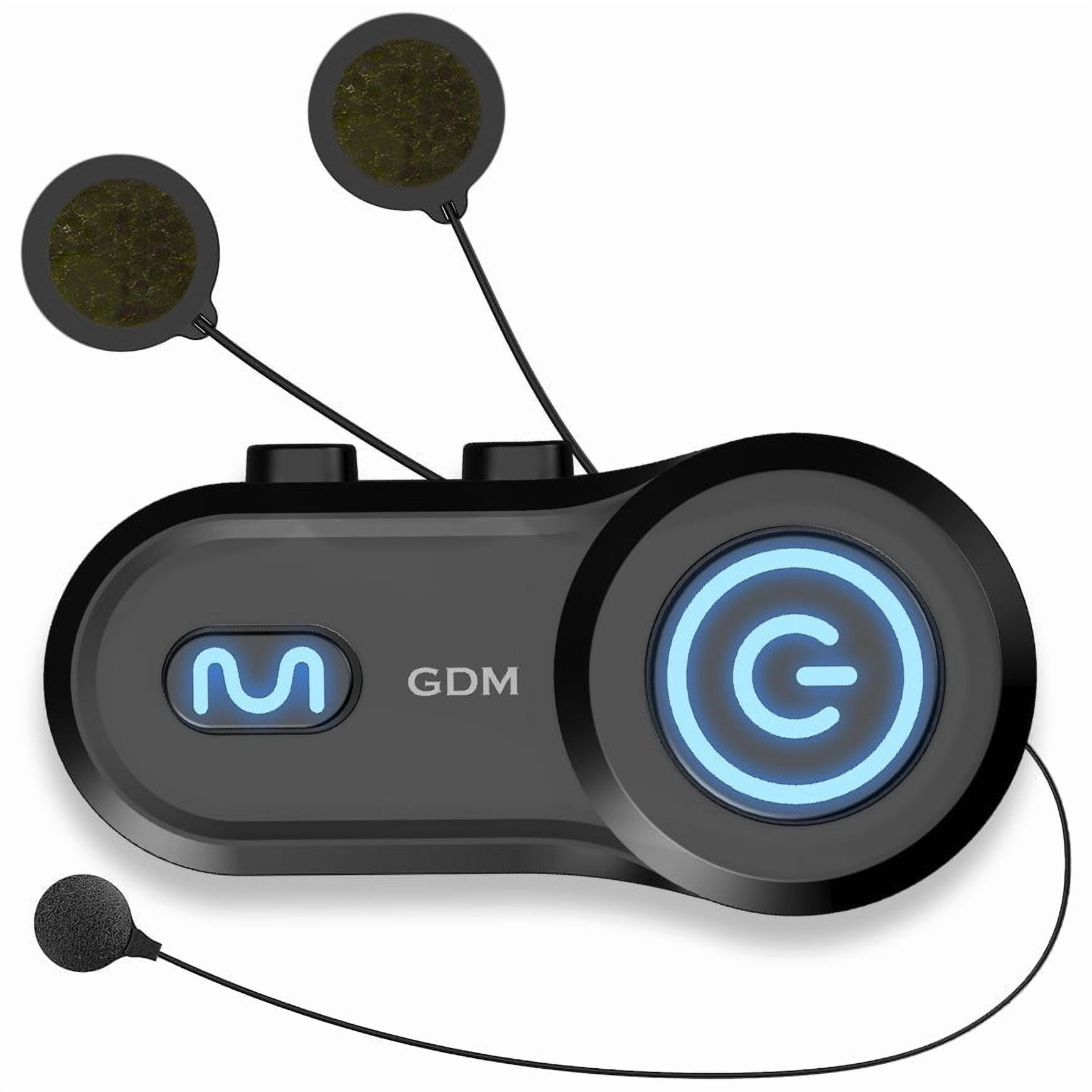 GDM VENOM Bluetooth Motorcycle Helmet Matte Black Full Face Bike Helmet DOT with extra Visor for Men Women