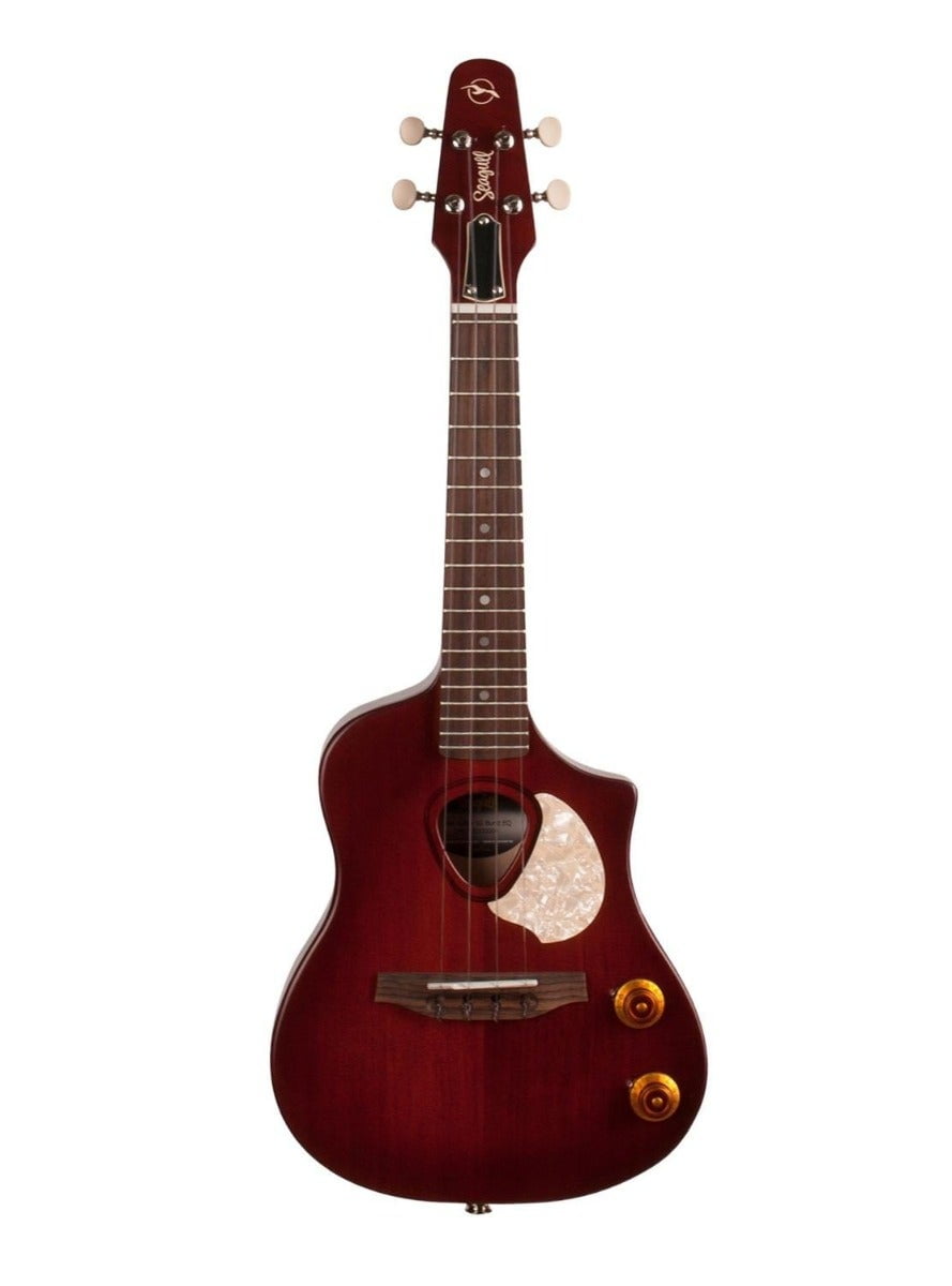 Seagull Nylon Semi-Gloss Burst Acoustic Ukulele, Maple Neck Through Body and Solid Sitka Spruce Top