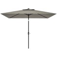 thumbnail image 1 of CoSoTower Patio Umbrella with 22 LED Solar Lights and Tilt, Light Grey, 1 of 7