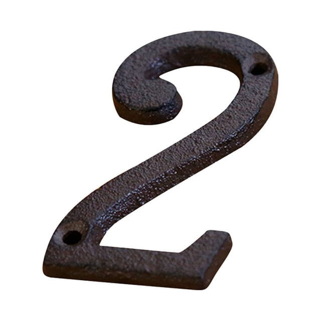 House Numbers Creative Alloy Wrought Iron Number Letter Creative Diy House Number