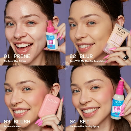 ニックス ザ フェイス グロウ セッティング スプレー 60ml NYX PROFESSIONAL MAKEUP SPRAY FIXATEUR THE FACE GLUE [bmj]