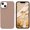 Khaki, variant on Compatible with iPhone 13 Case 6.1 Inch Liquid Silicone Soft Gel Rubber Slim Thin Microfiber Lining Cushion Texture Cover Shockproof Protective Phone Case for iPhone 13, Yellow
