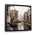 thumbnail image 2 of Designart "Ancient Watercourse Beige Canal History II" Canals Floater Framed Canvas Print, 2 of 7