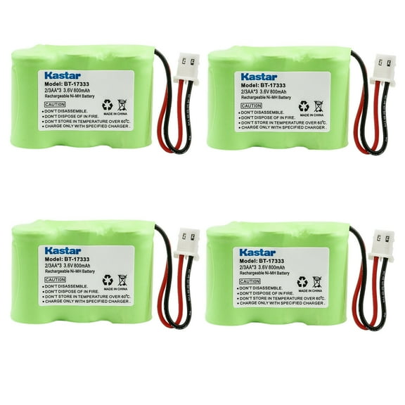 Kastar 4-Pack Battery Replacement for GE GE 52320, GP GP40AAK3BMX, GP60AAH3BMX, MAESTRO JB950, NOMAD 4128, NORTEL AASTRA, TELECOM JB950, NORTHWESTERN BELL 3100