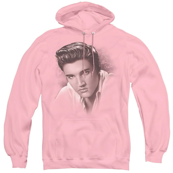 Elvis Presley The Stare Adult Pullover Hoodie Sweatshirt Pink