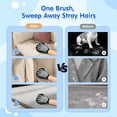 thumbnail image 7 of Pawaboo 2 Pack Pet Hair Removal Gloves, Dual-Side Electrostatic Hair Removal & Silicone Fur Brush for Dogs and Cats, Reusable Five-Finger Pet Fur Grooming Glove for Couch Carpet Clothes,Gray, 7 of 7