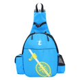 thumbnail image 1 of Bolsa de raqueta de profesional Múltiples bolsillos Regalo ligero Mochila de raqueta de resistente al agua duradera para jugadores princip Azul Baoblaze soporte para raquetas de tenis, 1 of 6