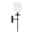 thumbnail image 2 of Trade Winds April 1-Light Wall Sconce in Matte Black, 2 of 6