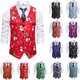 thumbnail image 3 of Chaleco navideño para hombre, chaleco con estampado navideño, chaleco con estampado 3D de Papá Noel, 3 of 6