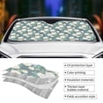 thumbnail image 5 of Fuzoiu Flower Print Car Windshield Sun Shade,Block Uv Rays Sunshade,Foldable Front Window Sun Visor Protector for Car,SUV,Truck-Keep Vehicle Cool-Flower, 5 of 8
