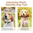 thumbnail image 5 of MAUMAPET Clearance Sales Pet Toys Dog Chew Toy Funny Interactive Stuffed Plush Squeaky Doggy Toy Gift for Puppy Medium Large Dog Birthday, Brown, 5 of 8