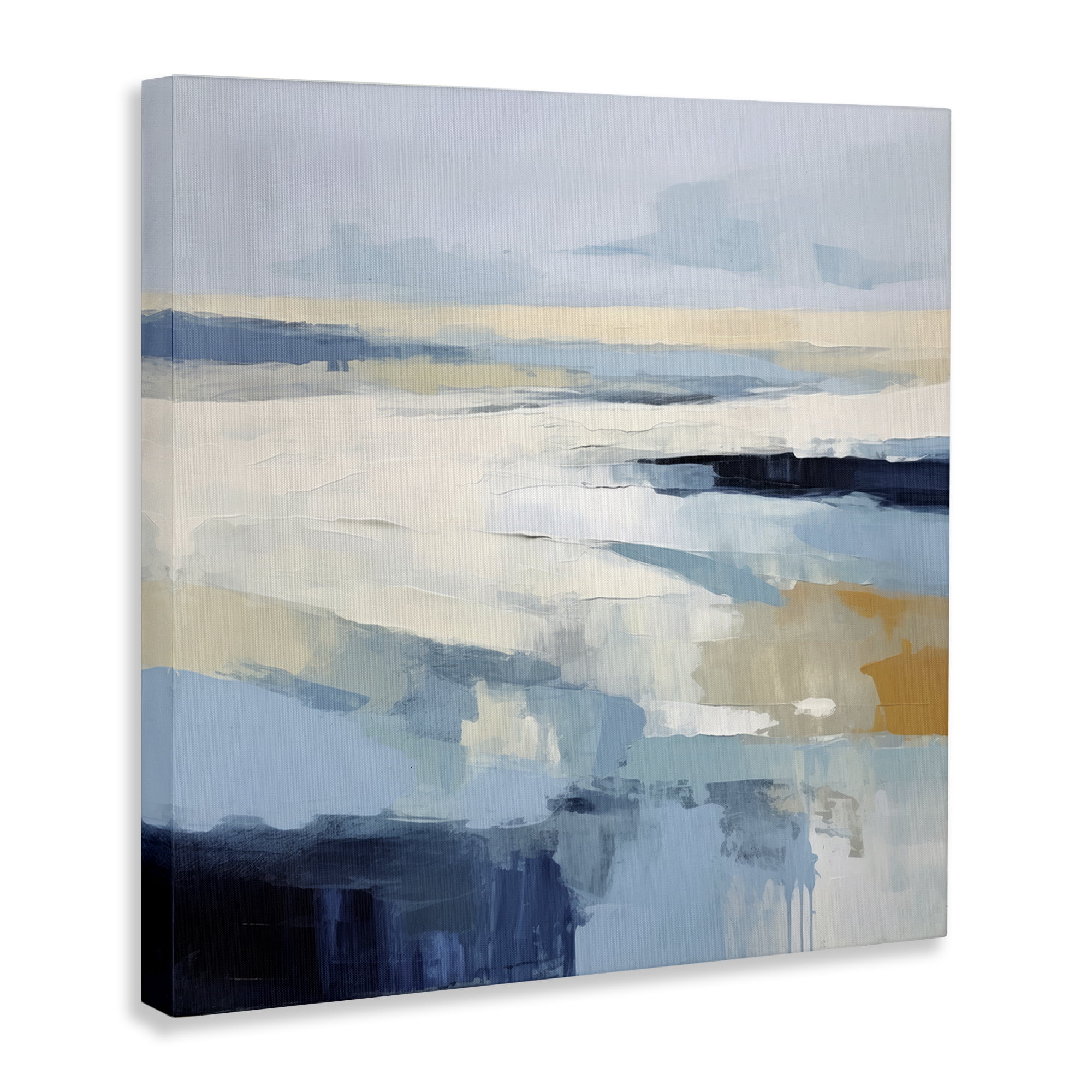 Stupell Industries Energetic Flowing Terrain Abstract Painting Wrapped Canvas Art Print Wall Art, 24 x 24