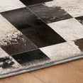 thumbnail image 5 of Addison Rugs Dream Shag Premium Machine Washable Transitional Boxes Black Runner Rug, 2'3" x 7'6", 5 of 8