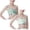 Green 1PCS & Light Green 1PCS, variant on MDUKONU Training Bras for Girls Seamless Cami Bralettes Sports Striped Vest, Size 9-14, 2 Pack