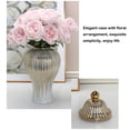 thumbnail image 2 of Guardoinrt Ceramic Electroplating Phnom Penh General Jar Striped Decor Table Gold Edge Hallway Crafts Kitchen Dining Hall Vase, 2 of 6