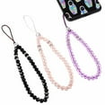 thumbnail image 1 of Injueey 3 pack/lote cadena Universal para teléfono el mejor regalo para amigos y familiares correas para teléfono cordón móvil Teléfono y Comunicación Negro Rosa Púrpura, 1 of 6