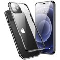 thumbnail image 1 of Phone case Compatible for iPhone 12 case 360° Full Body Magnetic Tempered Glass Double Sided Case,Metal Bumper Frame Magnetic Case,Clear 9H Screen Protector, 1 of 6