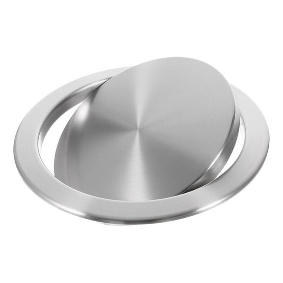 QIDITONG Trash Lid Bathroom Garbage Can Lid Stainless Steel Swing Lid Trash Can Cover Bathroom Lid Stainless Steel Swing Lid For Trash Can