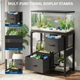 thumbnail image 3 of 20-29 Gallon Fish Tank Stand with Power Outlets, Heavy Duty Metal and Wood Aquarium Stand with 2 Drawer and Sturdy Legs, 3 of 6