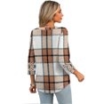 thumbnail image 6 of Ronuti Womens 3/4 Sleeve Tops Ladies Blouses Crew Neck T Shirts for Women Loose Fit Tunic Tops, 6 of 9