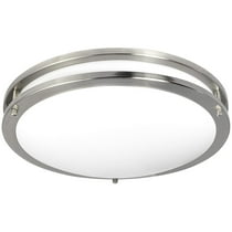 Luxrite Led Flush Mount Ceiling Light 16 Inch Dimmable 4000k