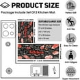 thumbnail image 5 of Kitchen Rugs and Mats【2 PCS】 Farmhouse Kitchen Decor, Non Skid Washable Black Kitchen Mat Soft Super Absorbent Kitchen Mat Runner Set Doormat Bathroom,Meat Design (17"x47"+17"x30"), 5 of 6