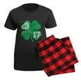 thumbnail image 5 of CafePress - St Patricks Day 3/17 Shamrock Women's Dark Pajamas - Women's Short Sleeve Print T-Shirt and Pants Dark Cotton Pajama Set, 5 of 7