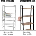 thumbnail image 6 of GVN Storage Shelves, Bookshelf Stand,Book Shelf, White Bookshelf, Ladder Bookcase, 4 Tier Tall Book case for Bedroom, Living Room, Office, 6 of 9