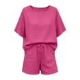 thumbnail image 7 of Summer Women's Casual Suit Tops And Shorts Fashion Two-Piece Set, 7 of 7