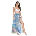 thumbnail image 2 of FORMRS Womens Beach Sarong Semi-Sheer Bikini Wrap Skirt Swimsuit Cover-ups, Crystal Ocean, 2 of 7