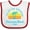 White and Red, variant on Inktastic Summer Enjoy the Sunshine Clearwater Beach Florida in Blue Boys or Girls Baby Bib