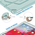 thumbnail image 4 of JETech Case for iPad 9.7-inch (2018/2017 Model, 6th/5th Generation), Double-fold Stand with Shockproof TPU Back Cover, Auto Wake/Sleep (Light Blue), 4 of 7