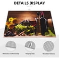 thumbnail image 4 of Red Wine Grape Vintage Wooden sunflower Microfiber Absorbent Reversible Dish Drying Mat For Kitchen Counter Xl Large Pad 18 X 24 Inch, 4 of 8