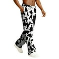 thumbnail image 4 of Dwelliawo Camo Sweatpants Men Fashion Lounge Elastic Waist Drawstring Workout Casual Trousers Running Pants with Pockets Black L, 4 of 8