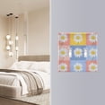 thumbnail image 4 of Yayeee Toggle Light Switch Wall Plate 3-Gang 6.37"x4.48" Decorative Outlet Cover, Light Blue Daisy, 4 of 7