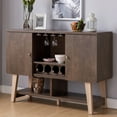 thumbnail image 4 of Furniture of America Amani Buffet with Wine Rack, Walnut Oak, 4 of 6