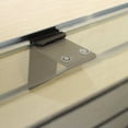thumbnail image 2 of Slatwall Glass Shelf Bracket, Low Profile Support for Glass Shelving up to 12" D, Black, 50 Pack, 2 of 9
