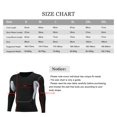 thumbnail image 3 of Men's Long Sleeve Compression Shirts, Stretch Sports Tights Short/Long Sleeves Sports Baselayer T-Shirts Tops, Athletic Workout Shirt, 3 of 5