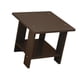 thumbnail image 4 of Mesa auxiliar de madera de doble capa, moderna, versátil y para pasillos de estilo rústico. Marrón oscuro, 4 of 9