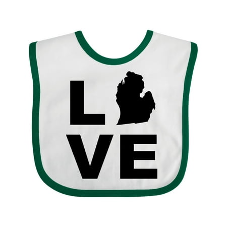 

Inktastic Love Michigan Gift Baby Boy or Baby Girl Bib