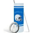 thumbnail image 2 of 20oz Detroit City Classcial Stainless Steel Tumbler Travel Mug for Men Women Sports Tumbler Keeps Drinks Cold & Hot Gift for Football Fans, 2 of 6