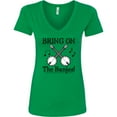 thumbnail image 3 of Inktastic Banjo Music Bluegrass Women's V-Neck T-Shirt, 3 of 5