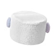 thumbnail image 1 of Reposapiés Pequeño, Taburete Otomano, Taburete para Pies, Funda Extraíble, Sofá, Taburete para Té, Reposapiés para Habitación Resistente, Apartamento, Blanco Sunnimix Escabel, 1 of 8